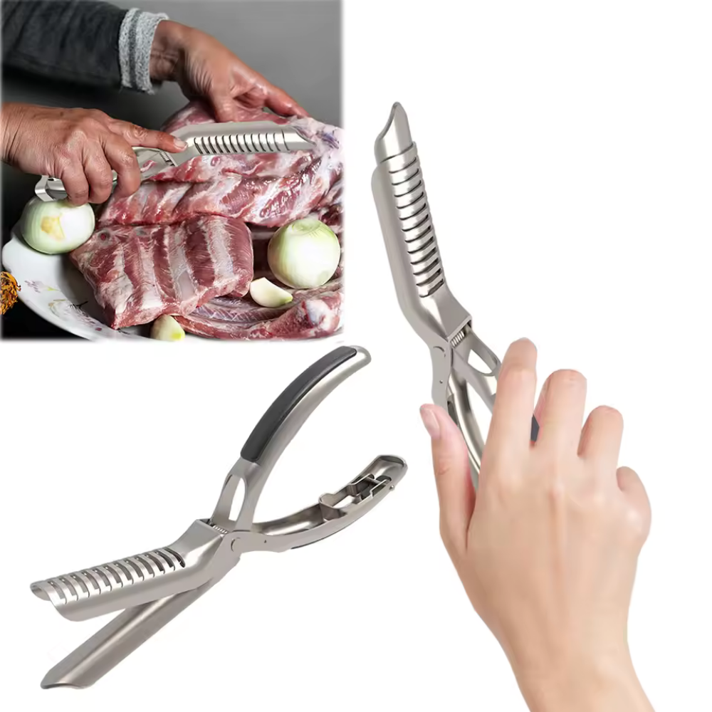 Home Cooking Food - Stainless Steel Barbecue Rib Deboner with