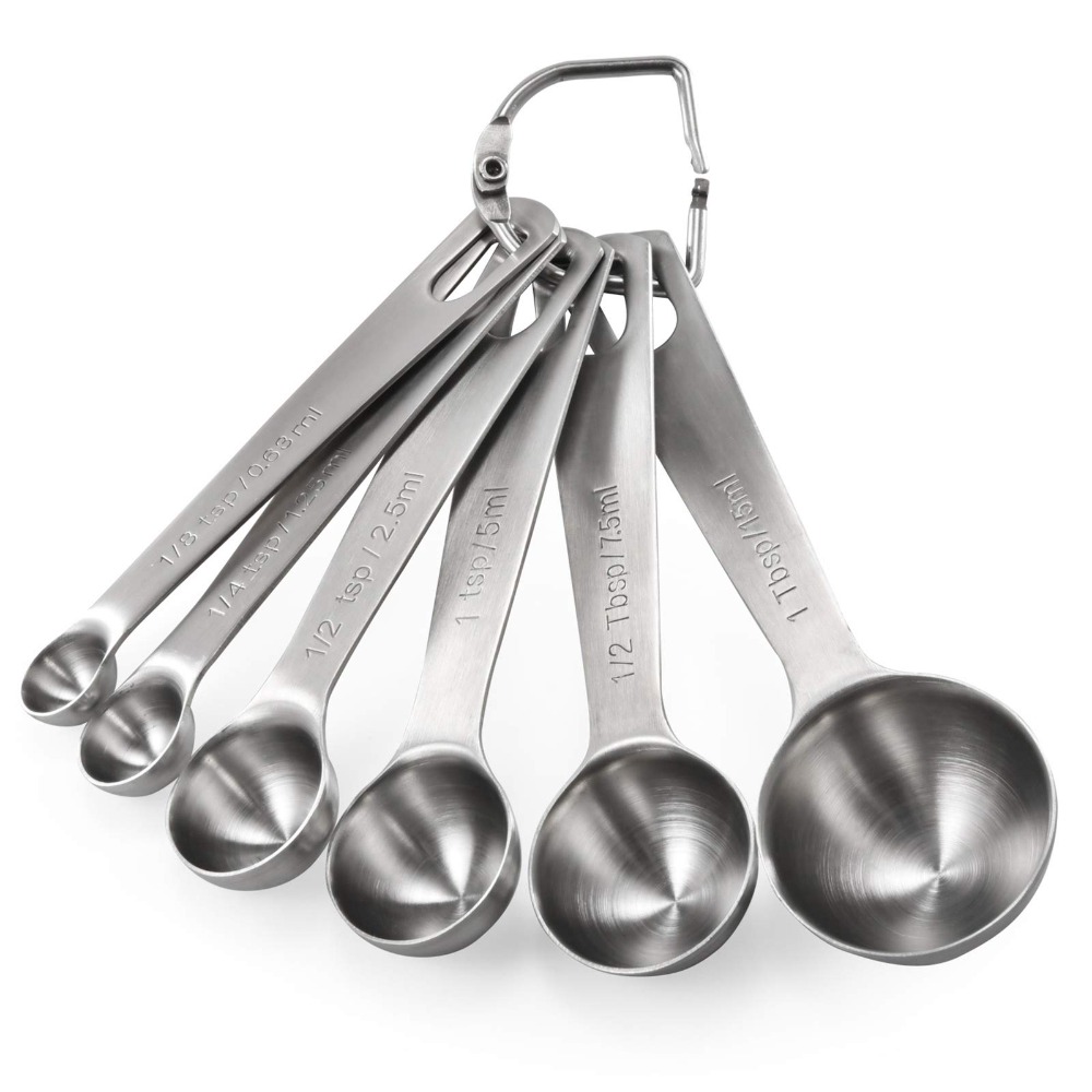 Home Cooking Food - 6pcs/set Food-grade Stainless Steel Measuring Spoon