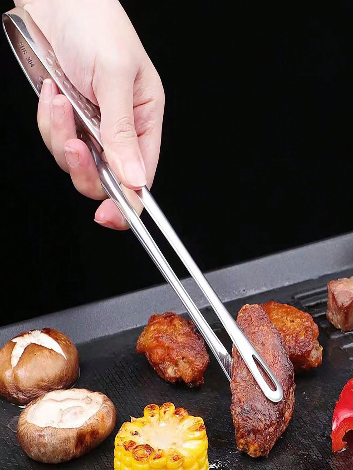 Home Cooking Food - 1Pc Long Handle Non-slip Stainless Steel
