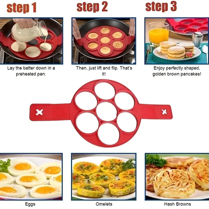 Silicone Non Stick Pot 7-Hole  - Home Cooking Food avis et prix