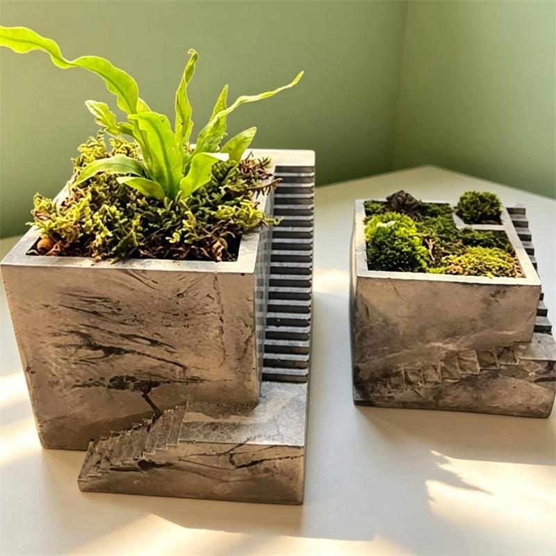 Square Stairs Shape Succulent  - Tagine Clay Pot avis et prix