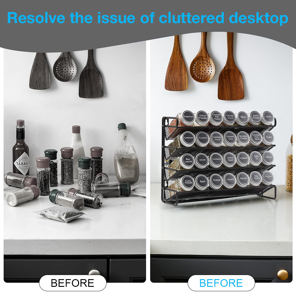 4 Tier Kitchen Spice Rack Cupb - Home Cooking Recipes avis et prix