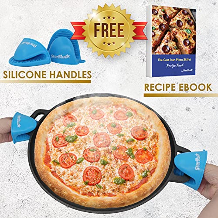 16 Inch Cast Iron Pizza Pan Ro - Comal Griddle Round avis et prix