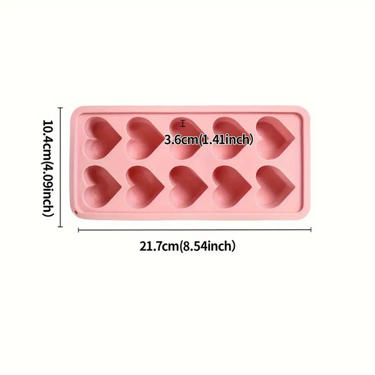 10-Grid Heart-Shaped Silicone  - Home Cooking Recipes avis et prix
