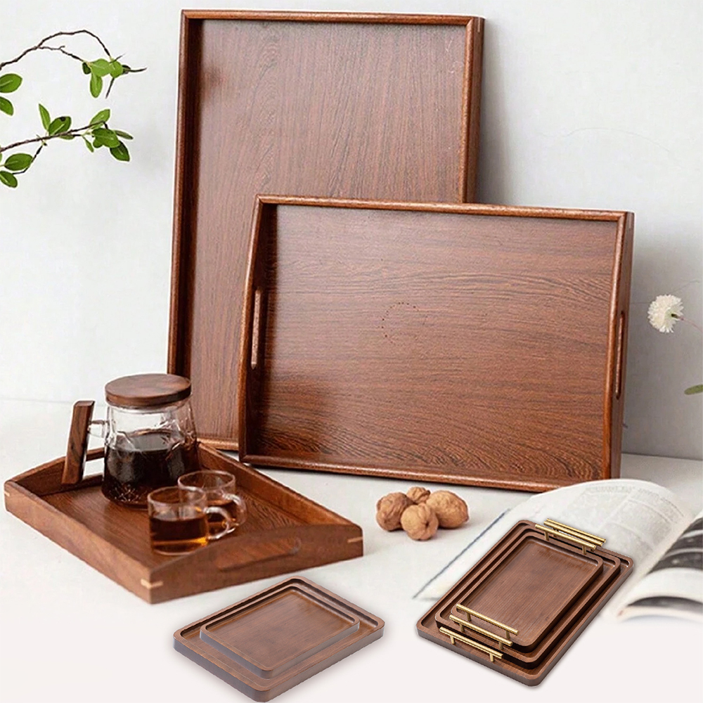 Wooden Serving Tray with Handl - Home Cooking Recipes avis et prix