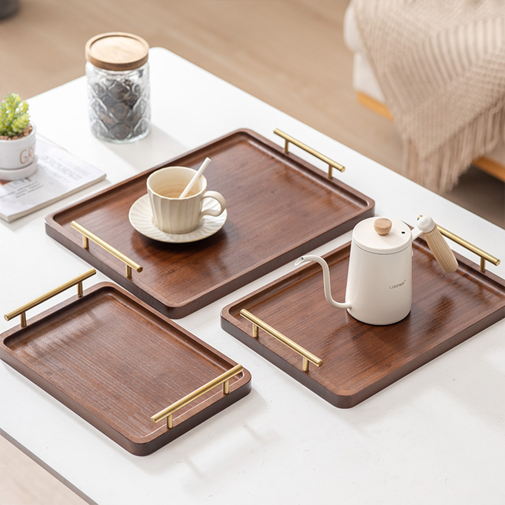 Wooden Serving Tray with Handl - Home Cooking Recipes avis et prix