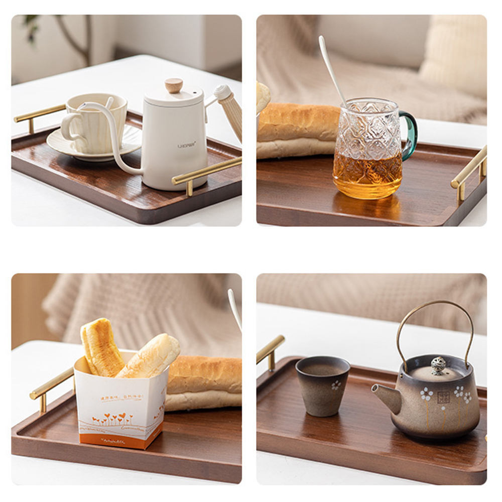 Wooden Serving Tray with Handl - Home Cooking Recipes avis et prix
