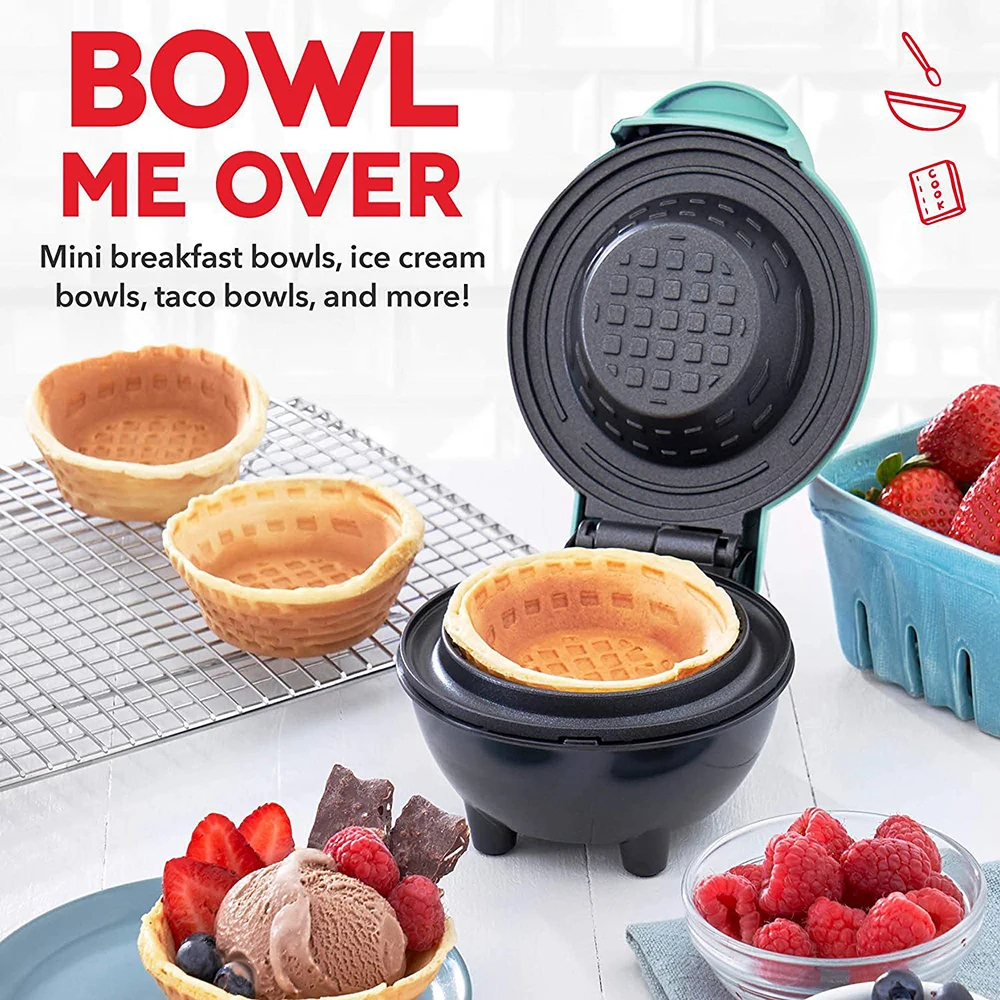 Mini Waffle Bowl Maker 220V Br - Home Cooking Egg Roll avis et prix