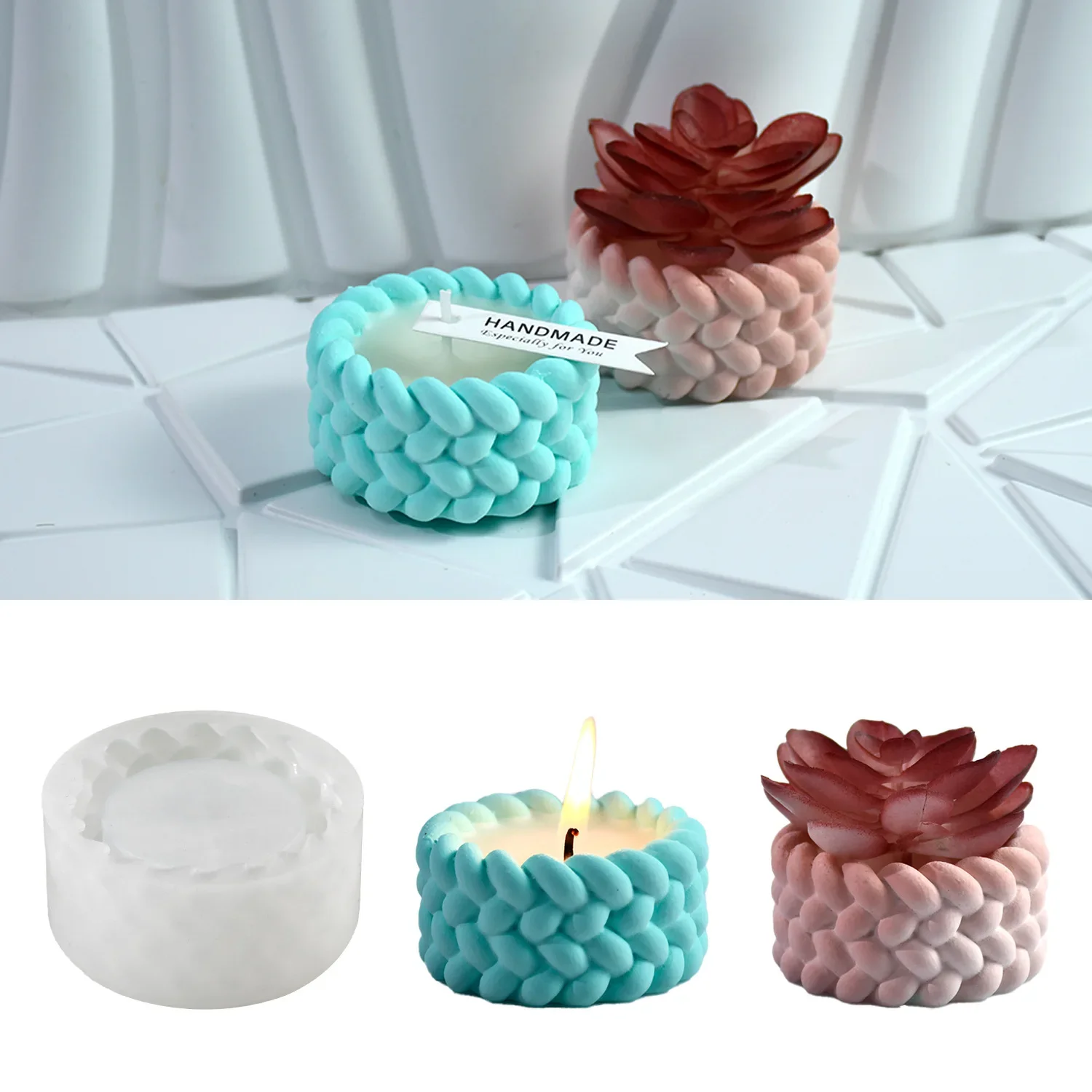 Hemp Rope Candle Cup Silicone  - Tagine Clay Pot avis et prix